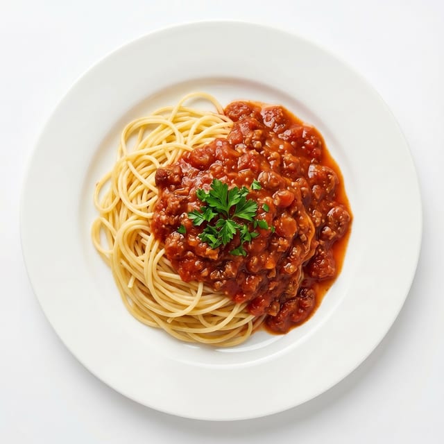 Pasta with Giuseppe's Famous Sauce.
