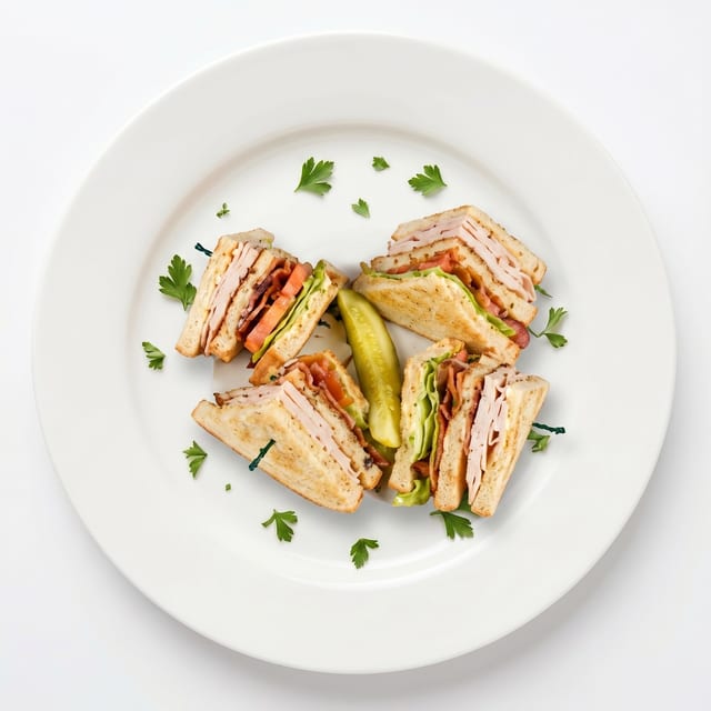 Turkey Club Sandwich.